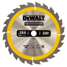 Диск пильний DeWALT Constrction 184х16мм 24T (DT1939)