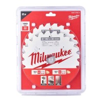 Набір пиляльних дисків Milwaukee 190x30 24T 4932471300 2шт. (4932479804)