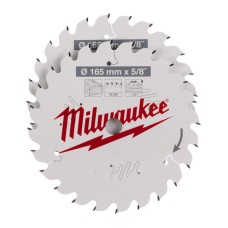 Набір пиляльних дисків Milwaukee 165мм 24T 2pcs. (4932479836)