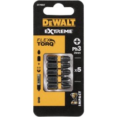 Біти DeWALT eXtreme PH3 25мм 5pcs. (DT7995T)