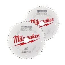 Набір пиляльних дисків Milwaukee 216мм 48T/60T 2pcs. (4932479575)