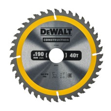 Диск пильний DeWALT Constrction 190х30мм 40T (DT1945)