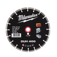 Диск алмазний по армованому бетону Milwaukee DUH 400x25.4 (4932492146)