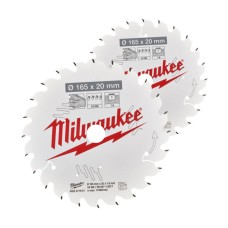 Набір пиляльних дисків Milwaukee 165x20 40T 2pcs. (4932492433)