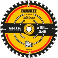 Диск пильний DeWALT Elite eXtreme 184x16мм 40T (DT10303)
