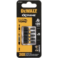 Біти DeWALT eXtreme TX20 25мм 5шт. (DT7381T)