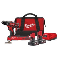 Набор из двух инструментов аккумуляторных M12 ВPP2D-402B Milwaukee 4933441250