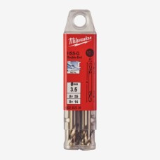 Свердло по металу HSS-G Milwaukee DIN1412 3.5мм двустороннє 10 pcs. (4932352226)