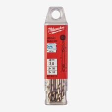 Свердло по металу HSS-G Milwaukee DIN1412 3.0мм двустороннє 10 pcs. (4932352223)