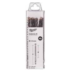 Бур SDS-PLUS 4C Contractor MILWAUKEE, O6х110мм, (10шт)