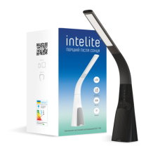 Розумна настільна лампа Intelite DL7 9W (USB, діммінг, температура, звук) чорна