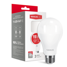 LED лампа Maxus A70 15W тепле світло E27 (1-LED-567)
