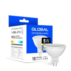 Світлодіодна лампа Global MR16 5W тепле світло GU5.3