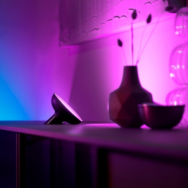 Настільний світильник розумний Philips Hue Bloom, 2000K-6500K, RGB, ZigBee, Bluetooth, димування, чорний