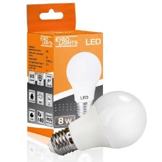 Лампа світлодіодна Evro Lights 8Вт 4200К A-8-4200-27 E27