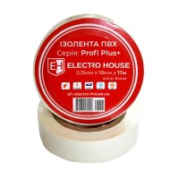 Біла  ізоляційна стрічка 17 м