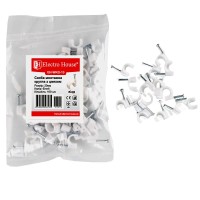 Кліпса монтажна з цвяхом 20 мм  кругла