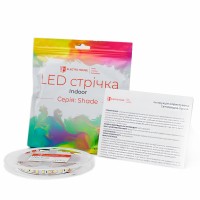 LED стрічка  10Вт 12 В 2835 120 діодів 110Лм/Вт нейтральний білий 4500K (серія Shade), гарантія 2 роки