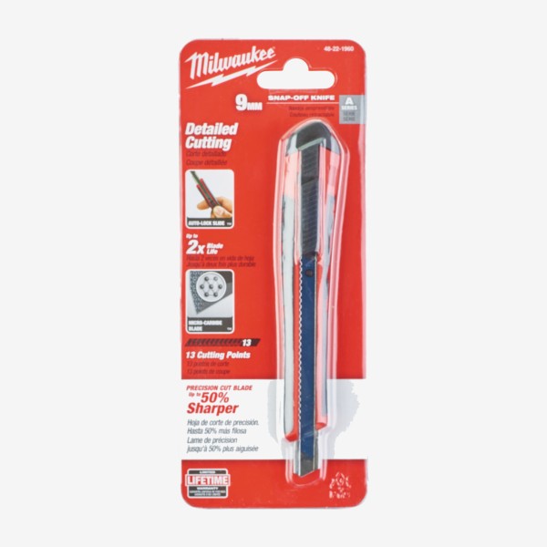 Ніж сегментний Milwaukee Heavy Duty 9мм (48221960)