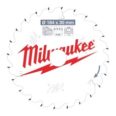 Пильний диск Milwaukee PFTE 184х30х1.6мм 24T (4932471297)