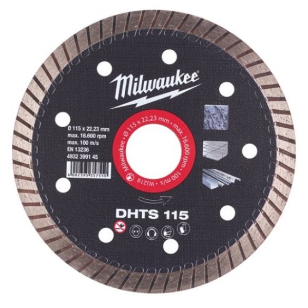 Диск алмазний MILWAUKEE DHTS 125, 125мм
