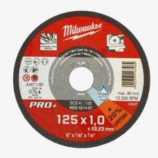 Диск відрізний по металу/нержав. сталі Milwaukee SCS 41/125х1 PRO+ (4932451487)