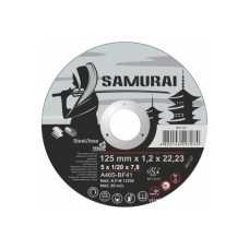 Диск відрізний по металу/нержав. сталі SAMURAI 125х1.2 (60V127)