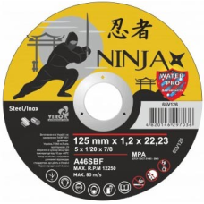 Диск відрізний по металу/нержав. сталі NINJA 125x1.2 (65V126)