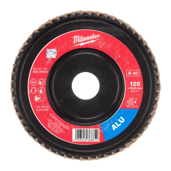 Диск пелюстковий SLC50/125G40 ALUMINIUM 125 мм / зерно 40 (замовлення кратно 10 шт)