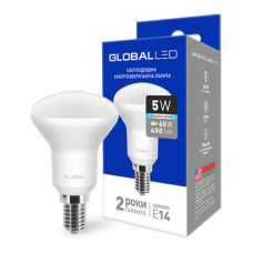 LED лампа GLOBAL R50 5W яркий свет 220V E14 (1-GBL-154-02)