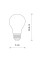 10596 Лампа Nowodvorski BULB VINTAGE LED, E27, A60, 6W, 2200K, ANGLE 360 CN